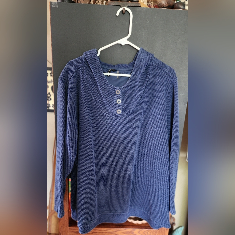 North River hooded shirt 1X